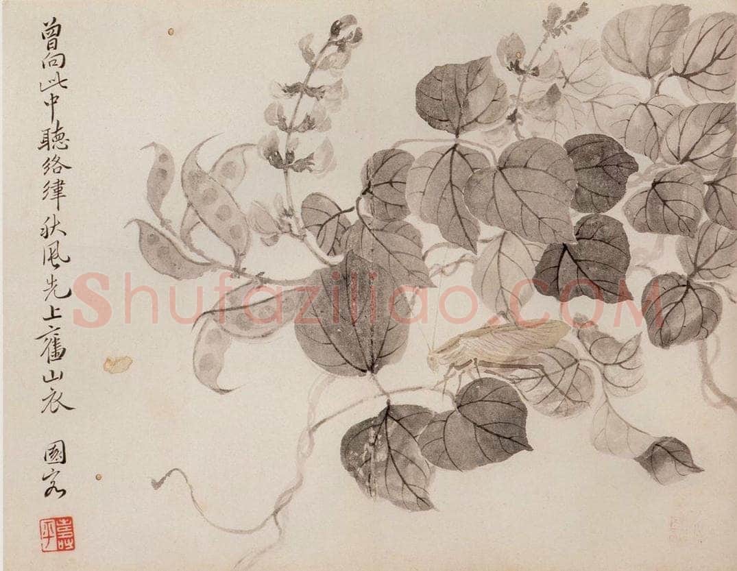 清 恽寿平 《写生花卉》 书画作品
