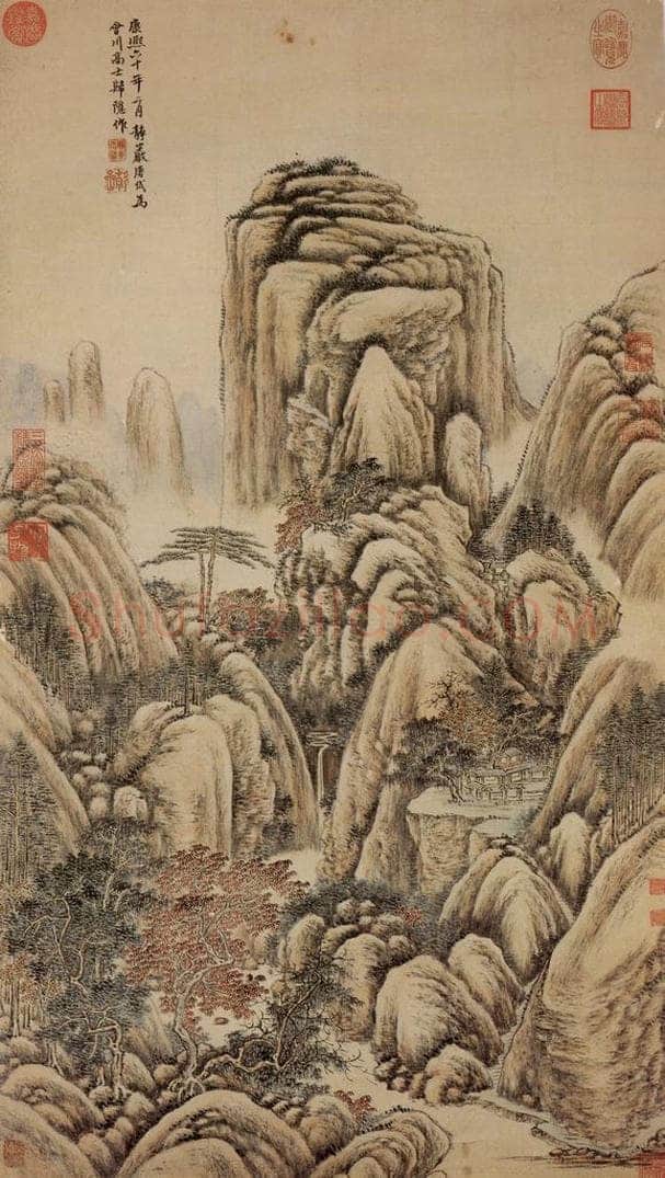 清 唐岱 《画归隐图》 书画作品
