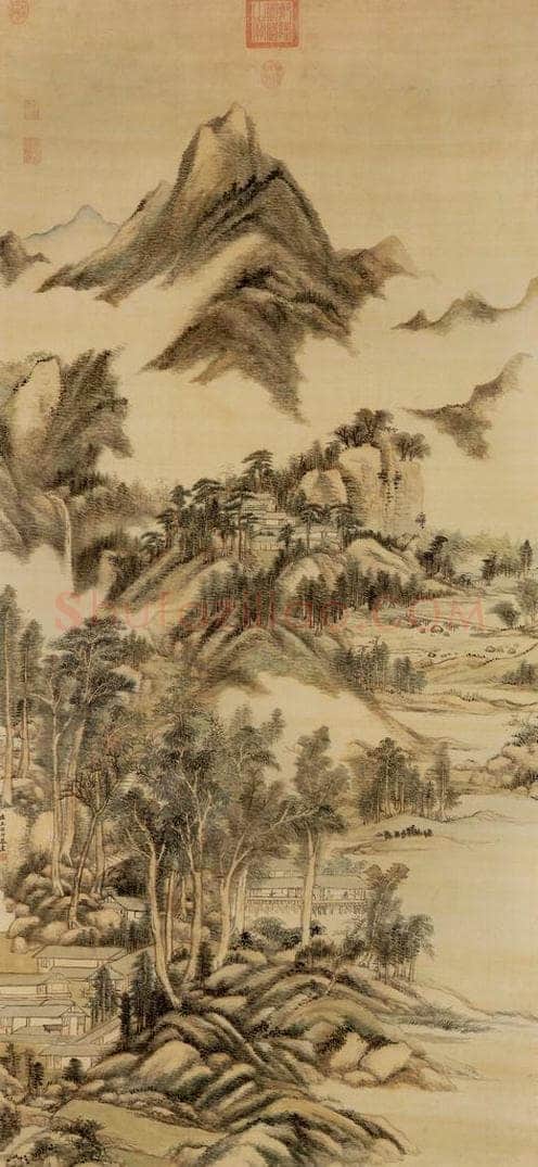 清 王原祁 《云山无尽图》 书画作品