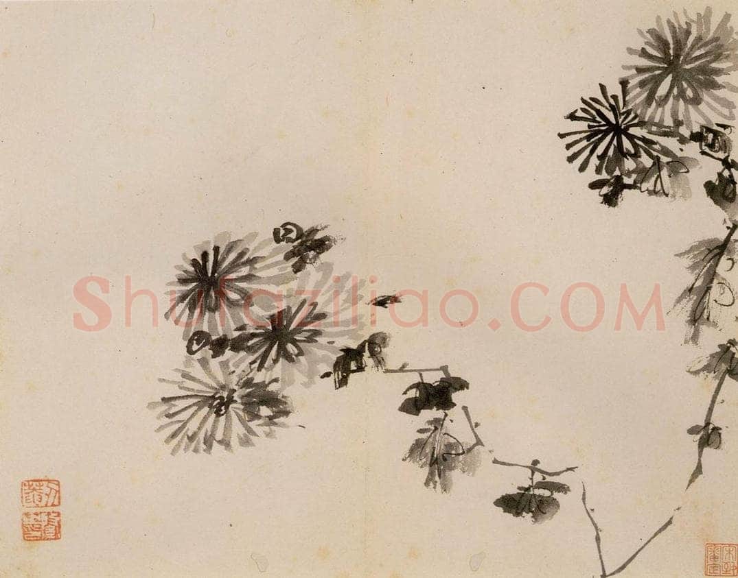 清 传綮 《写生》 书画作品