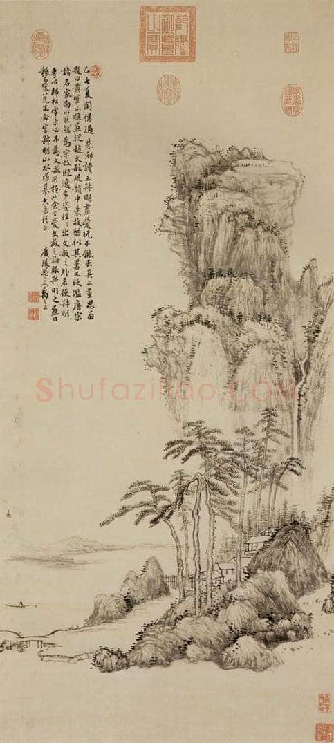 清 禹之鼎 《山水》 书画作品