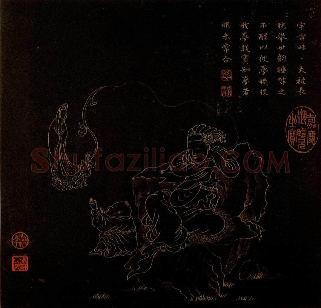 明 邢慈静 《画观世音菩萨三十二应身相》 书画作品