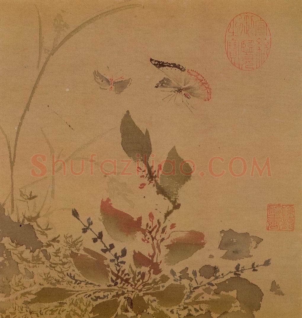 明 孙龍 《写生》 书画作品