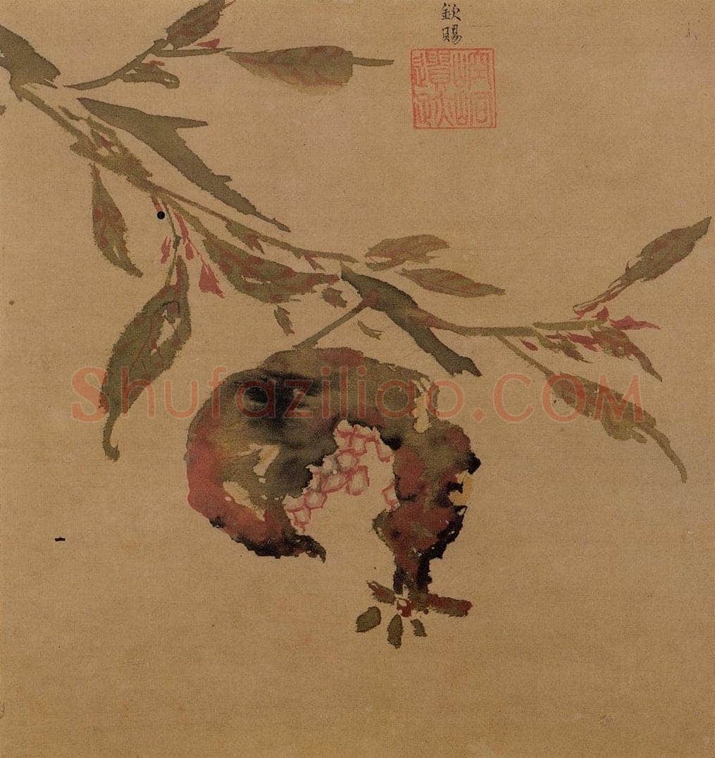明 孙龍 《写生》 书画作品
