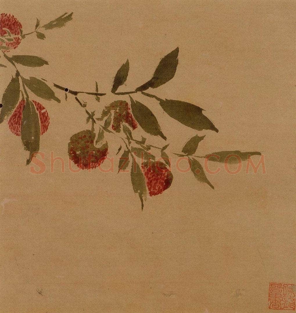 明 孙龍 《写生》 书画作品
