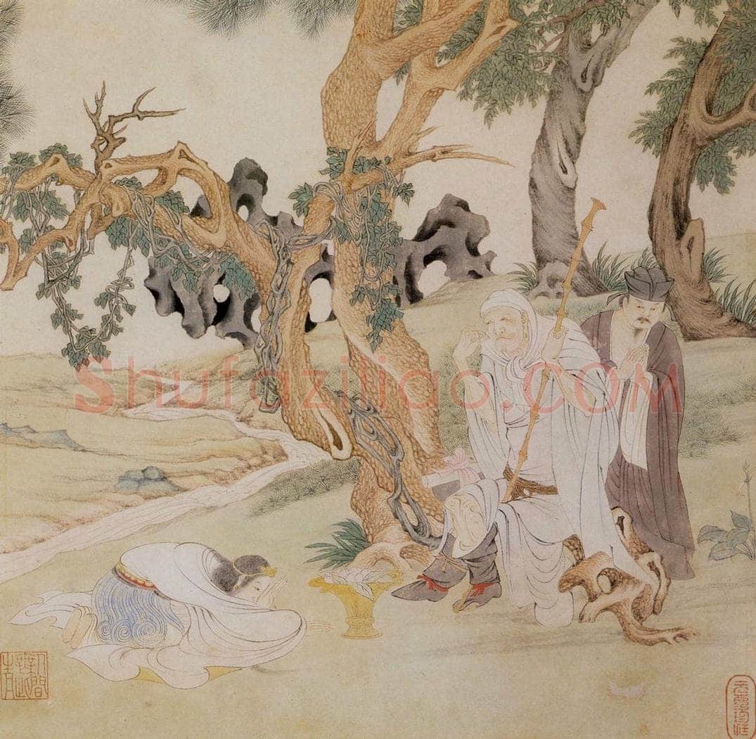 明 丁云图 《罗汉》 书画作品