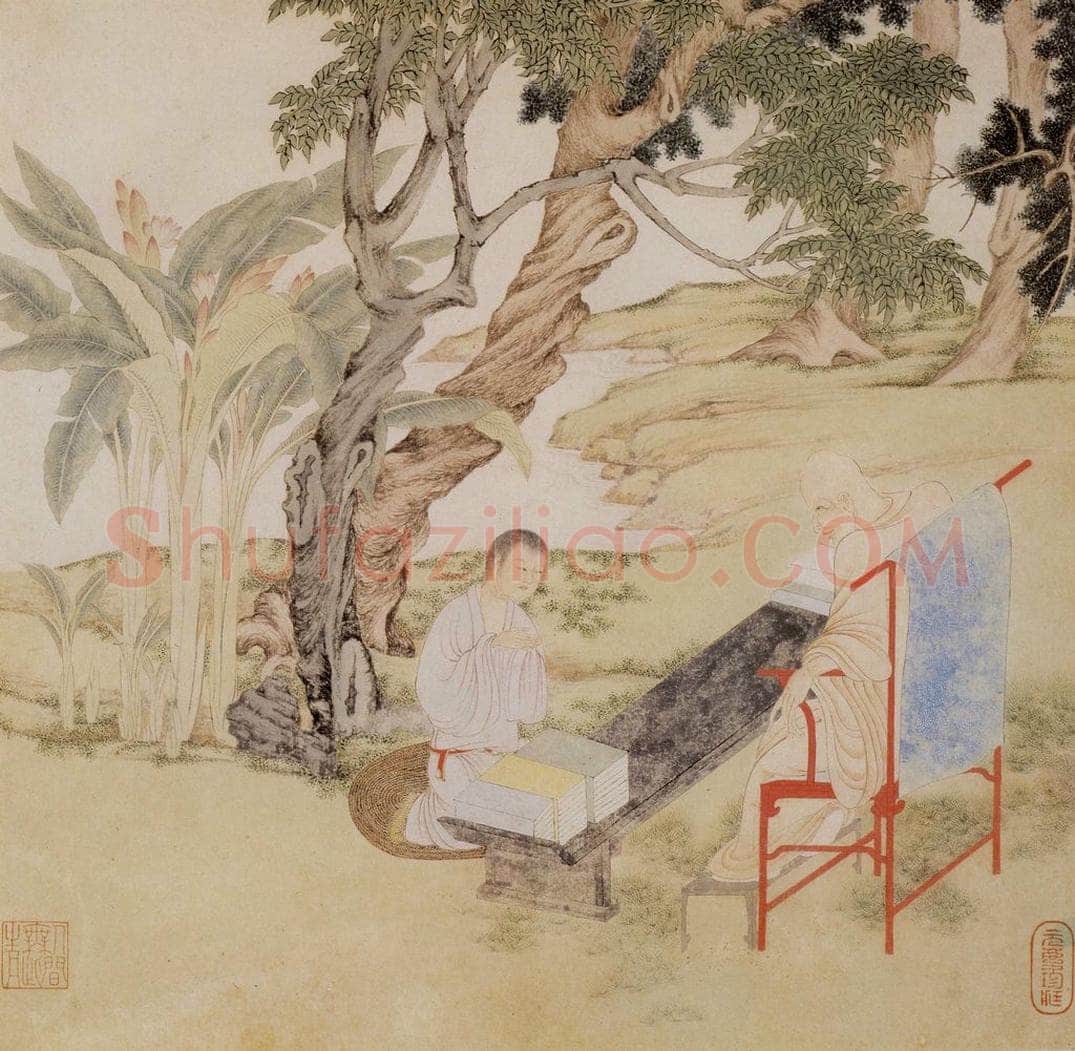 明 丁云图 《罗汉》 书画作品