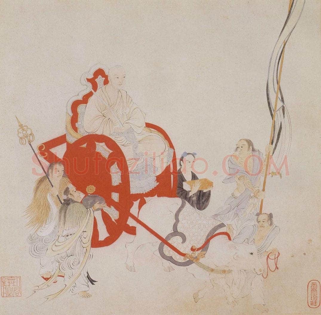 明 丁云图 《罗汉》 书画作品
