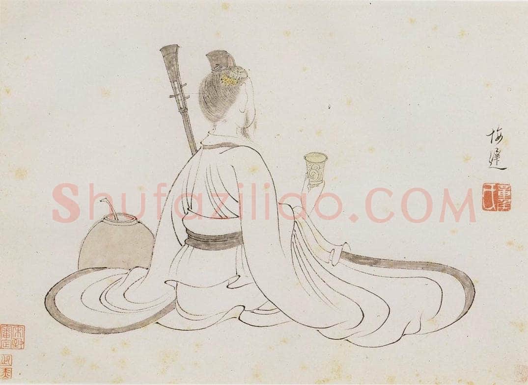 明 陈洪绶 《画隐居十六觀》 书画作品