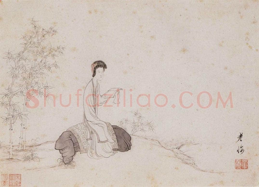 明 陈洪绶 《画隐居十六觀》 书画作品