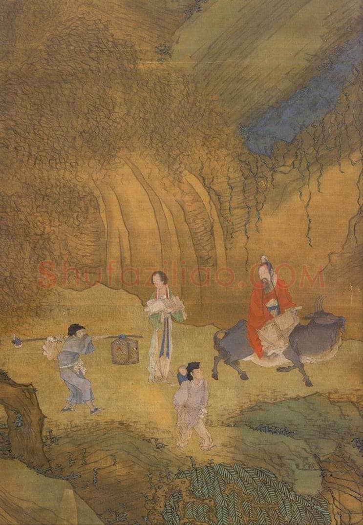 明 崔子忠 《云中鸡犬》 书画作品