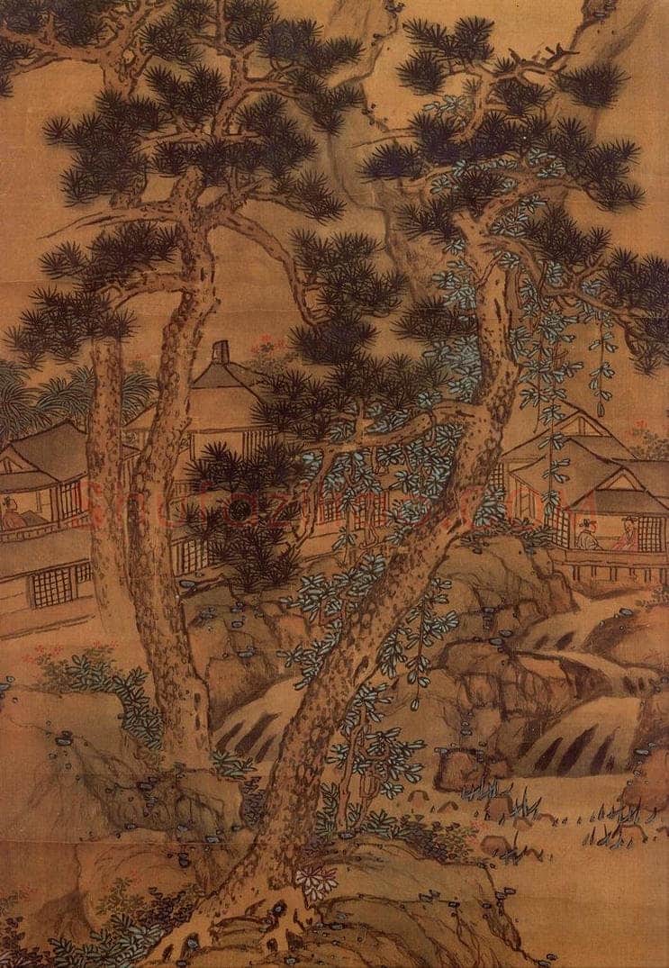 明 蓝瑛 《画溪阁清言》 书画作品