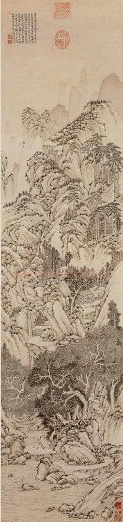 明 文徵明 《洞庭西山图》 书画作品
