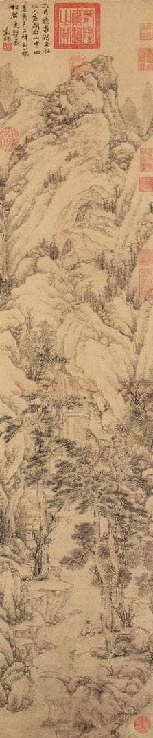 明 文徵明 《松声一塌图》 书画作品