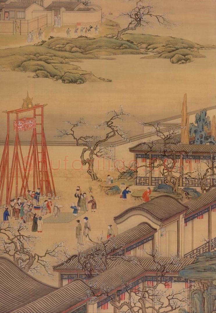 清  《画院月令图》 书画作品