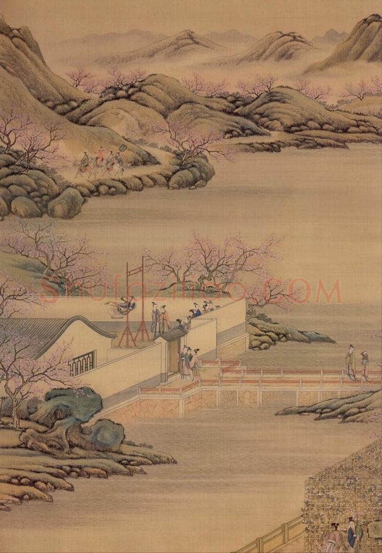 清  《画院月令图》 书画作品