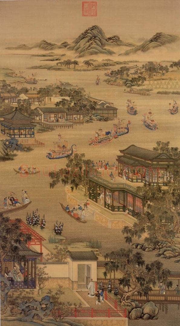 清  《画院月令图》 书画作品