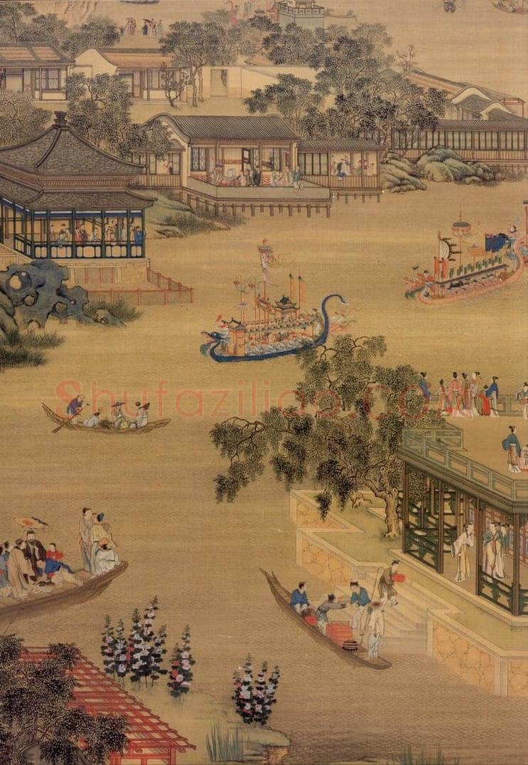 清  《画院月令图》 书画作品