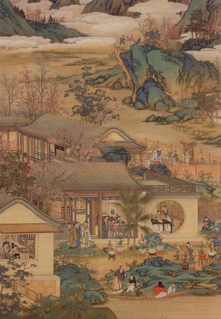 清  《画院月令图》 书画作品