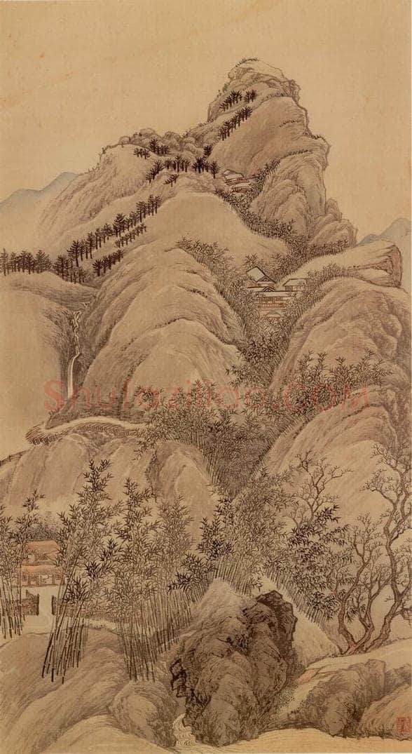 清 王翚 《临唐宋各家山水(十二开)》 书画作品