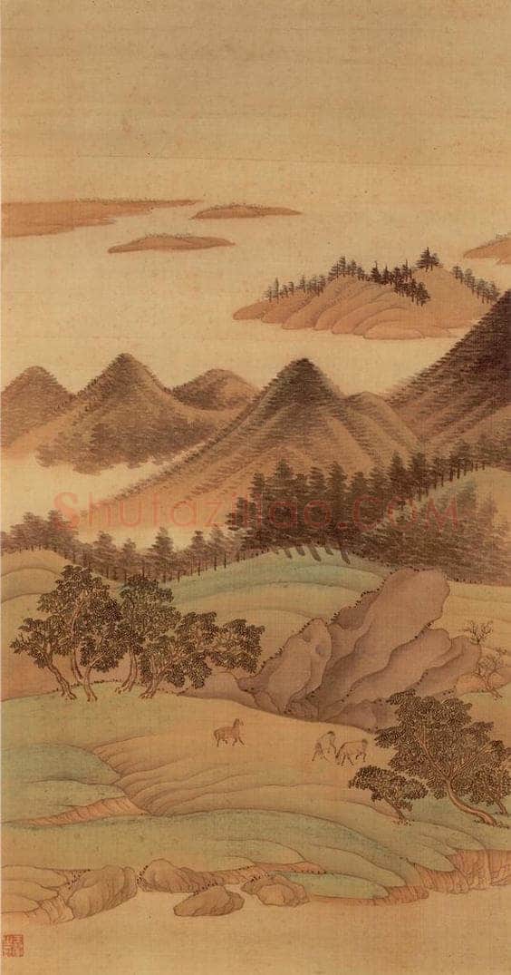 清 王翚 《临唐宋各家山水（十二开）》 书画作品