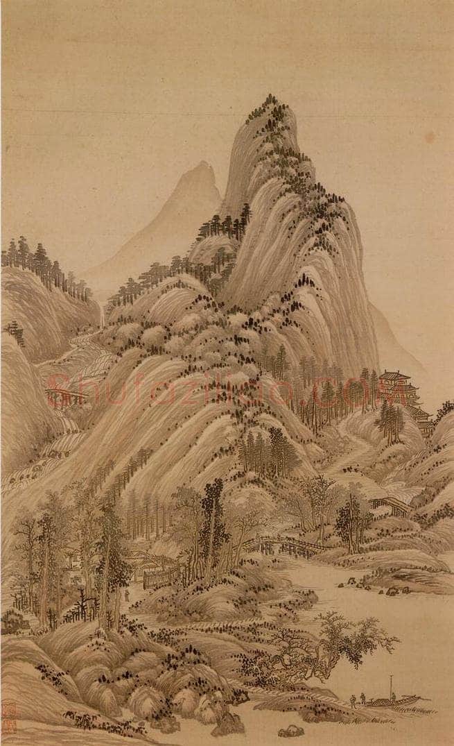 清 王翚 《临唐宋各家山水（十二开）》 书画作品
