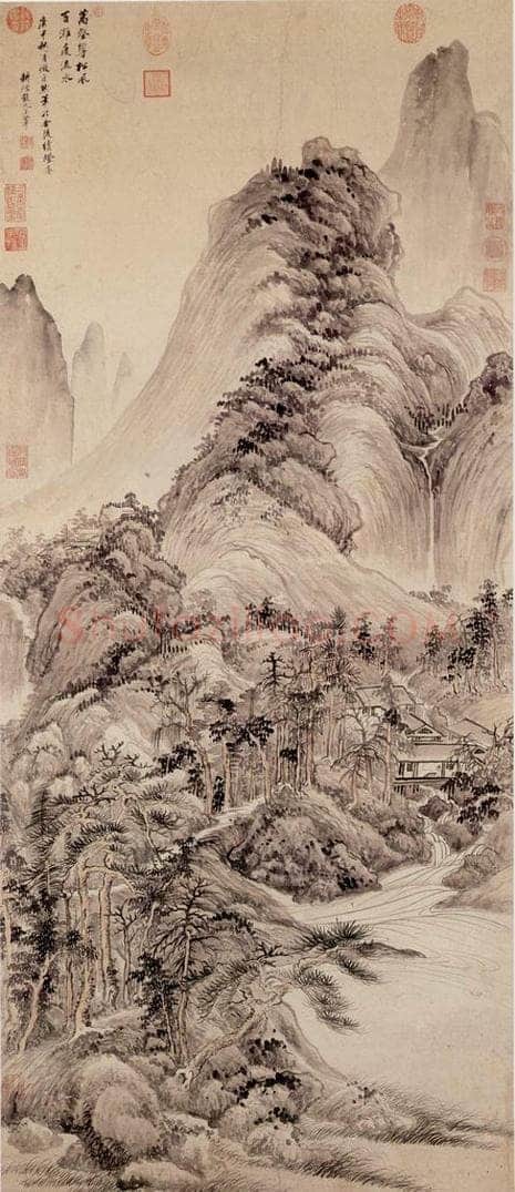 清 王翚 《画山水》 书画作品