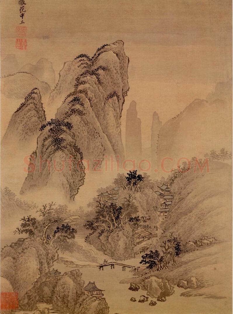清 王翚 《山水画（十开）》 书画作品