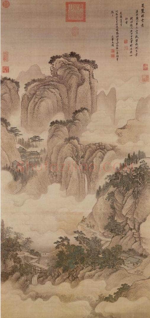 清 王翚 《画夏麓晴云》 书画作品