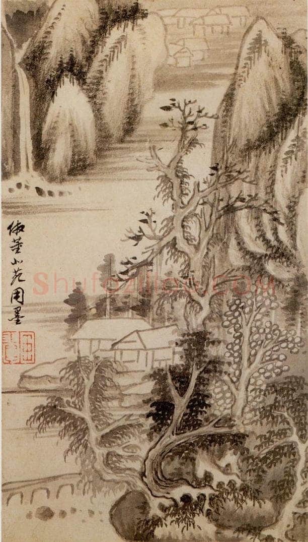 清 王翚 《墨迹（十二开）》 书画作品