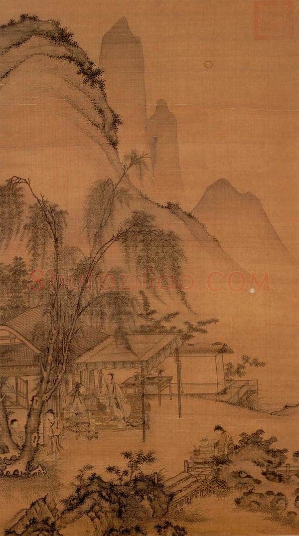 明朝 郭纯 人物 书画作品