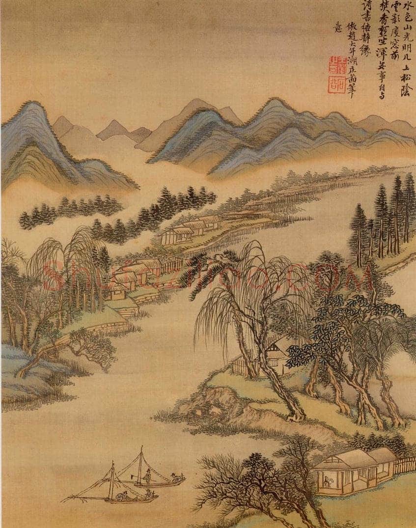 清 王翬 摹山水 书画作品