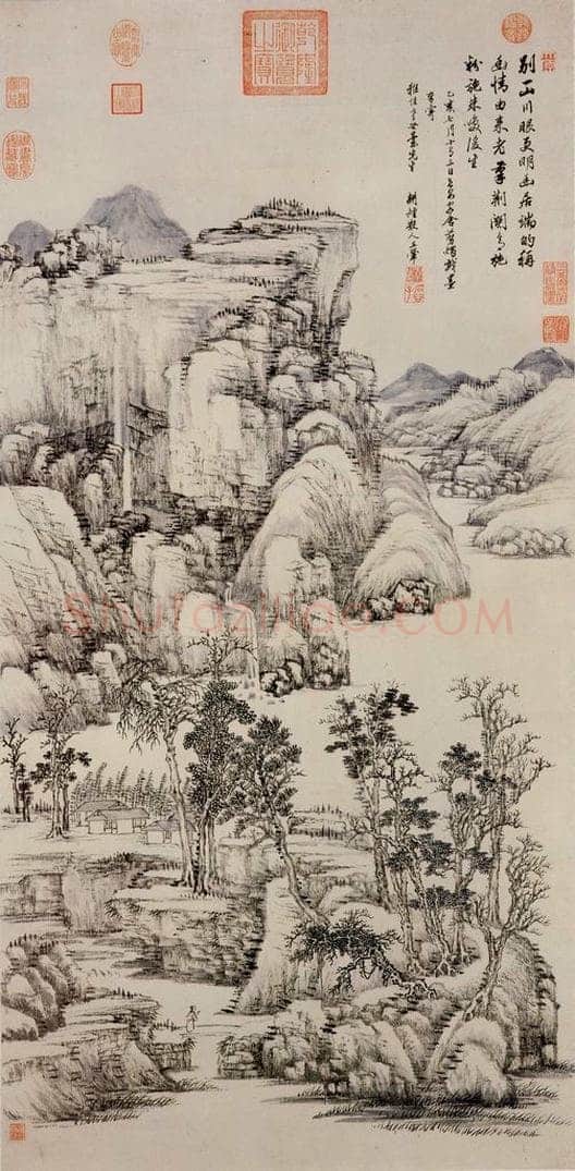 清 王翬 倣黄公望笔意 书画作品