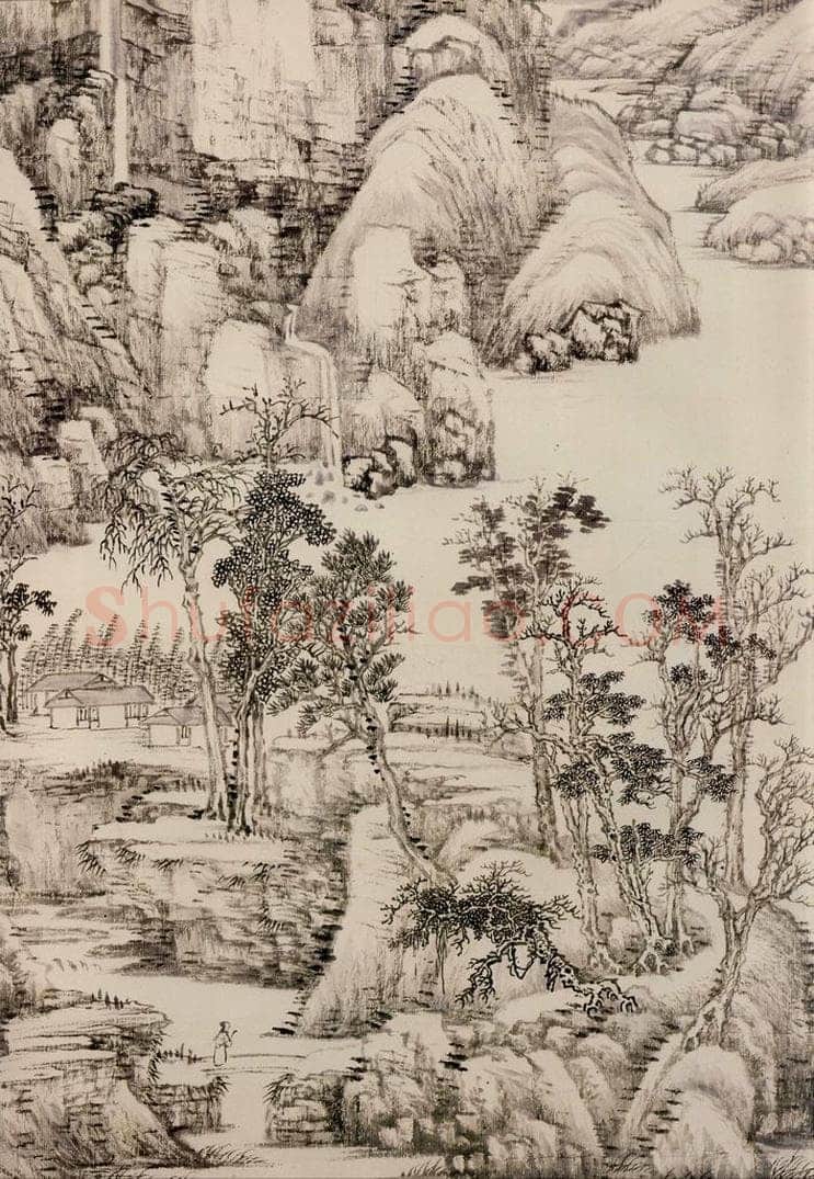 清 王翬 倣黄公望笔意 书画作品