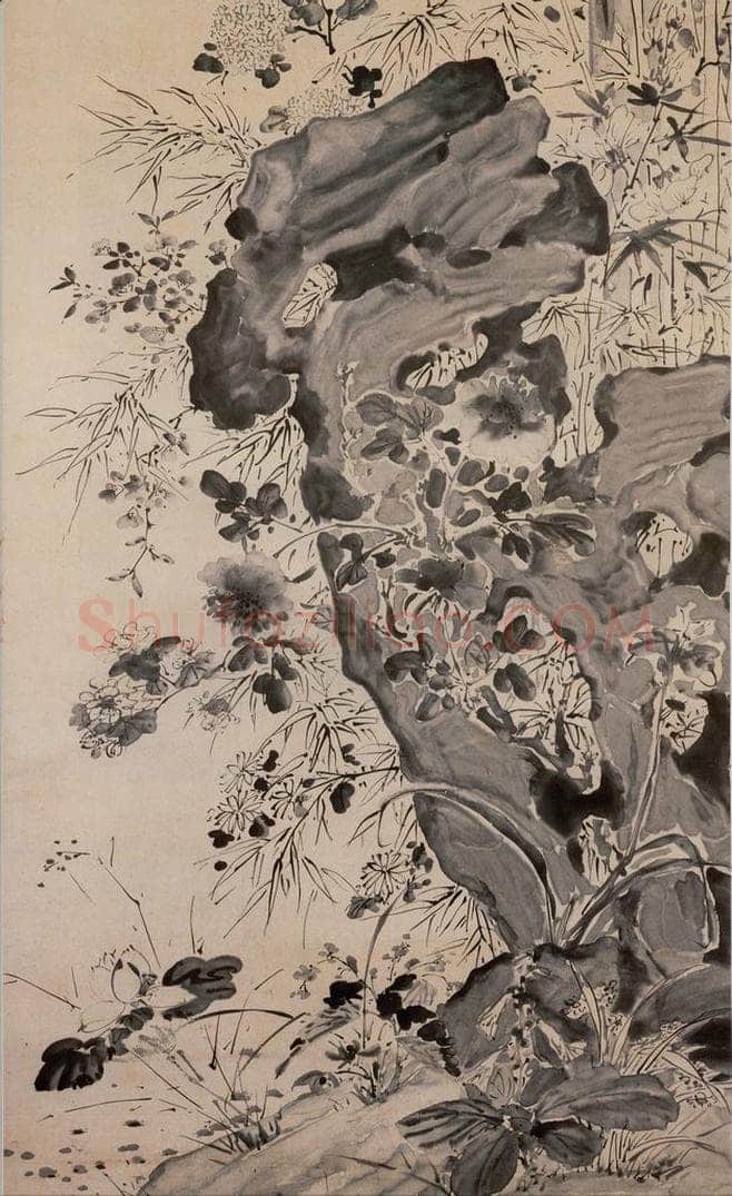 明 徐渭 《花竹》 书画作品