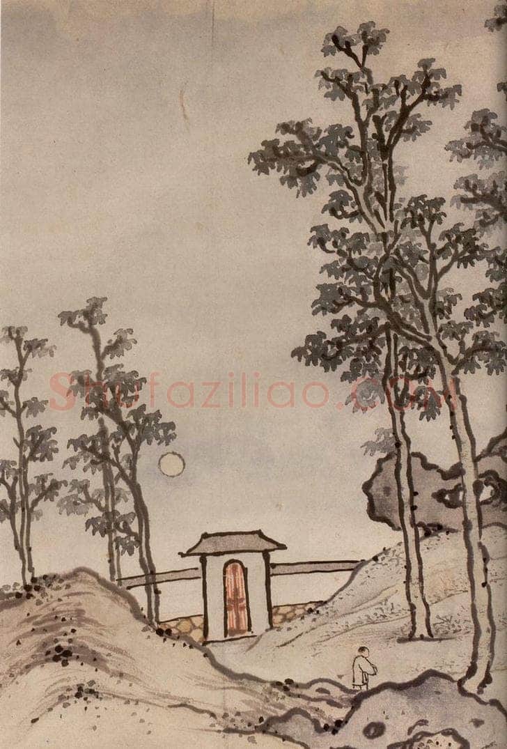 明 孙克弘 《销间清课图》 书画作品