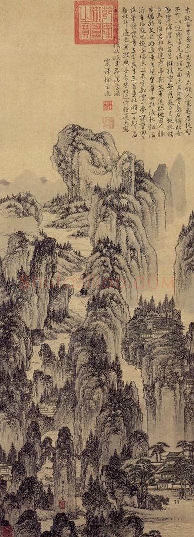 明 周臣 《山水》 书画作品