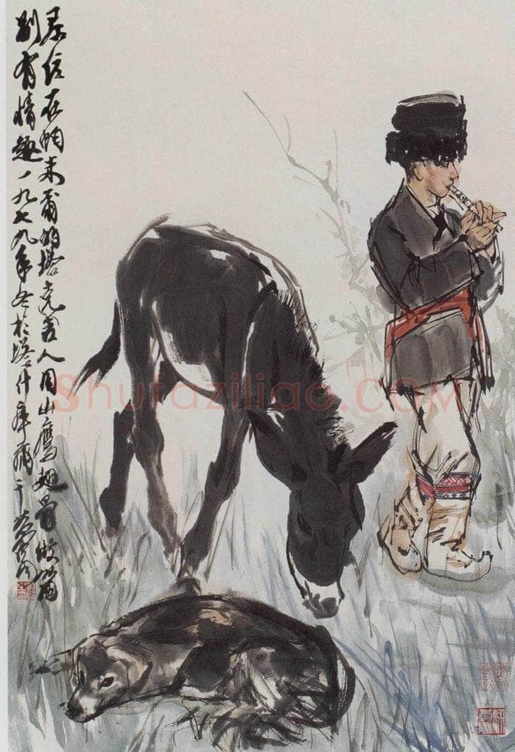 1979年 黄胄 《鹰敌》 书画作品