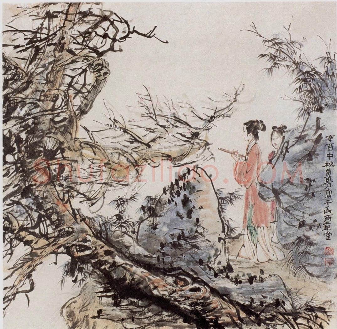 1981年 黄胄 《古代人物》 书画作品