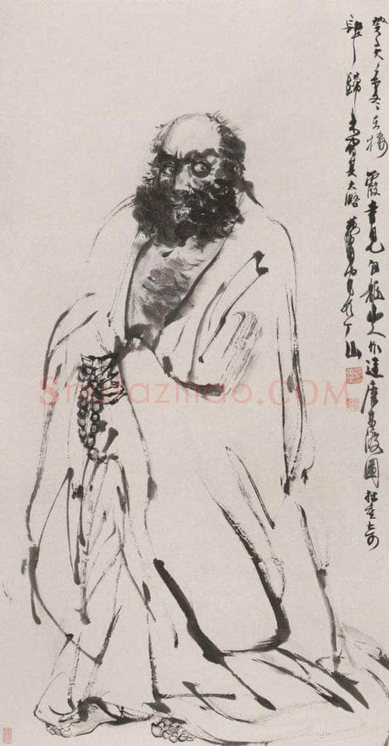 1983 黄胄 《达摩》 书画作品