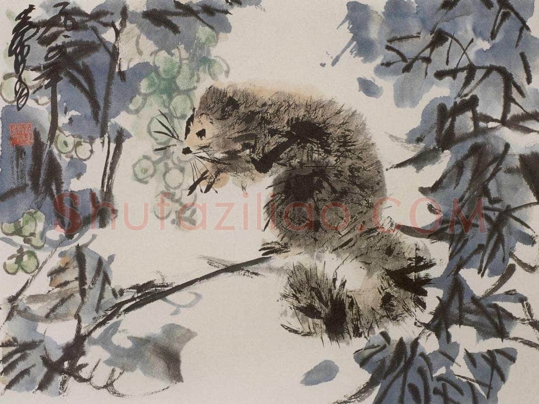 1984 黄胄 《松鼠》 书画作品