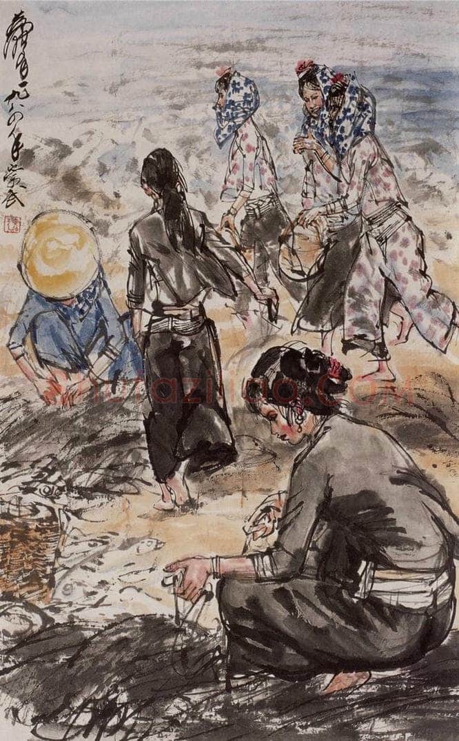 1984 黄胄 《惠安女》 书画作品