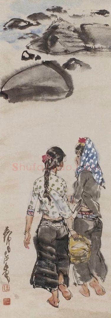 1994年 黄胄 《惠安女》 书画作品