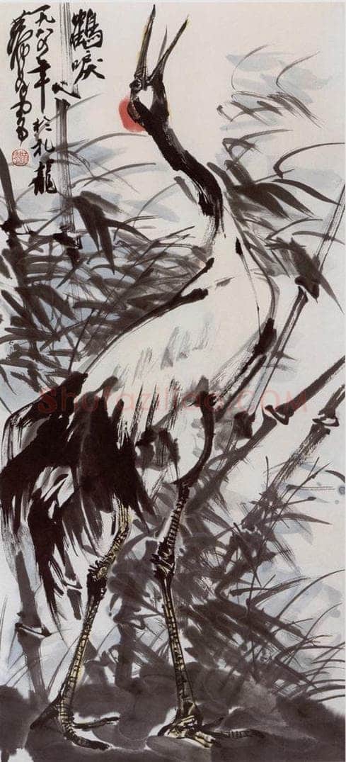 1984年 黄胄 《鹤》 书画作品