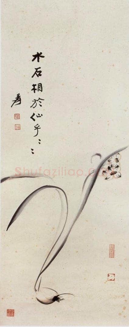 张大千 水仙图 书画作品