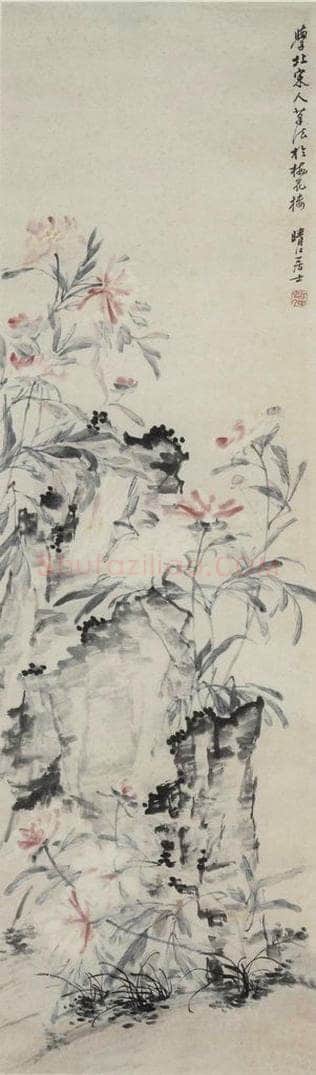 清 李方膺 《花卉四条屏》 书画作品