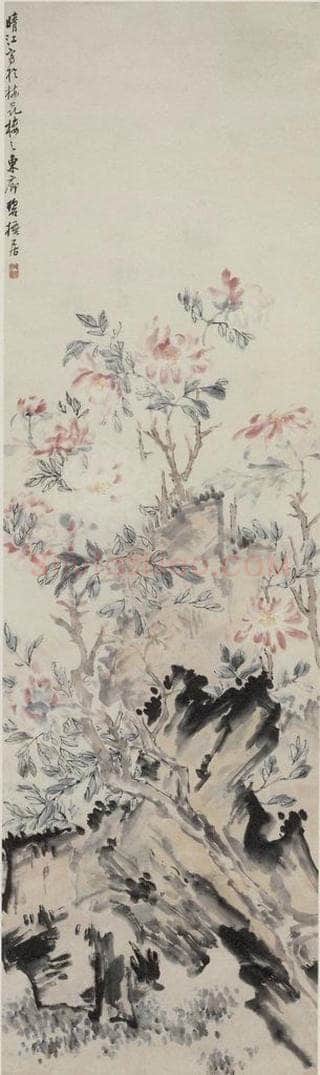 清 李方膺 《花卉四条屏》 书画作品