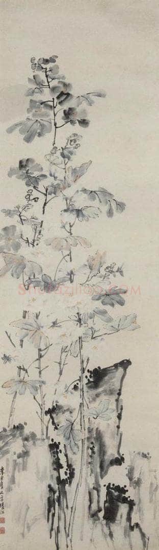 清 李方膺 《花卉四条屏》 书画作品
