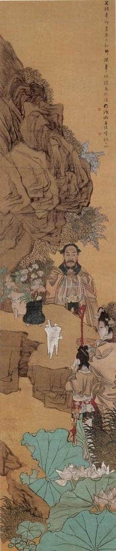 清 任颐 《人物故事四条屏》 书画作品