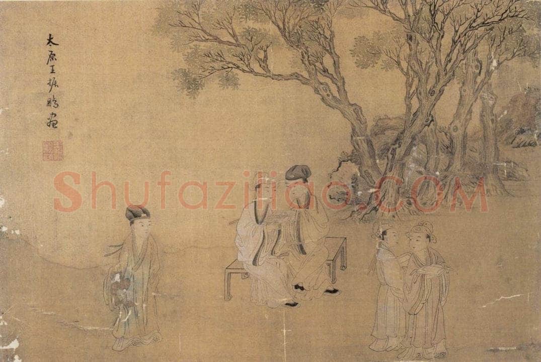 明 佚名 《渔家乐》 书画作品